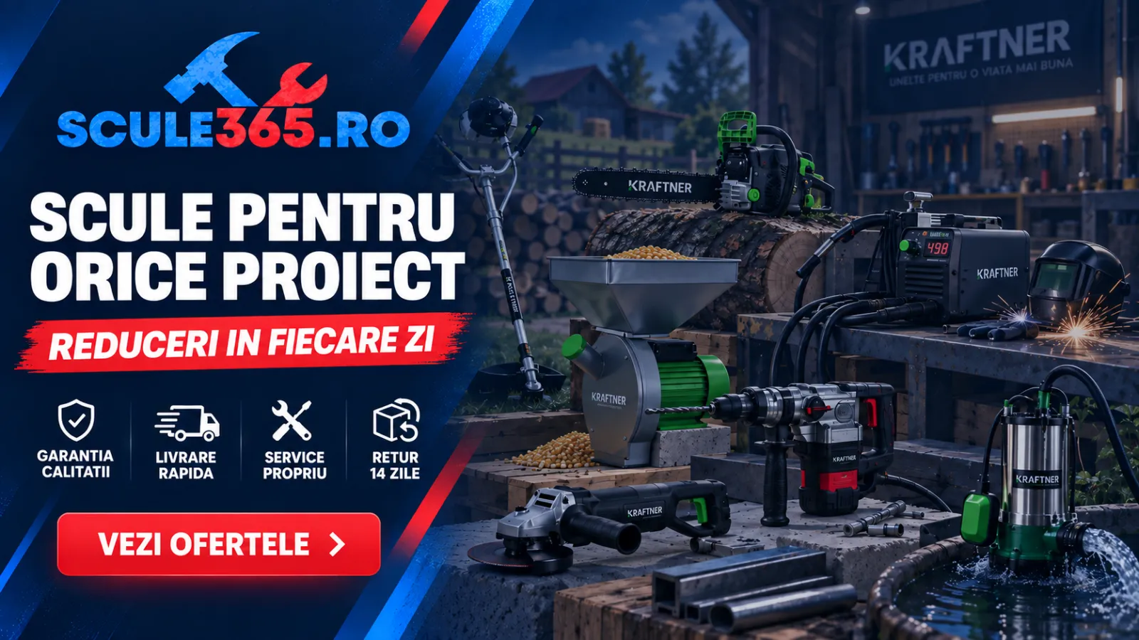 Scule pentru orice proiect - reduceri in fiecare zi la Scule365.ro