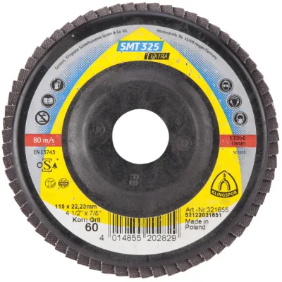 Disc Lamelar Frontal Klingspor 125 mm; 60 granulatie