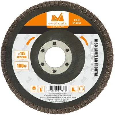 Disc Lamelar Frontal 115 mm; 100 granulatie
