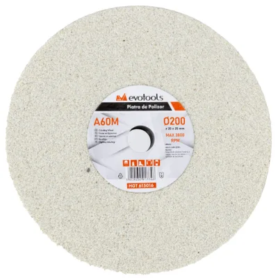 Piatra de Polizor Alba-HSS, 200 x 20 mm, granulatie: 60