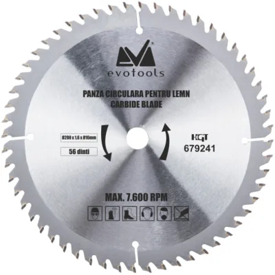 Panza Circulara Vidia Lemn 185x1.4x25.4 mm, 24 dinti. Evotools 638022