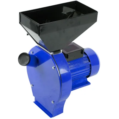 Moara pentru cereale si stiuleti de porumb 1100W, 2 canale alimentare, site interschimbabile, Evotools EPTO 679844