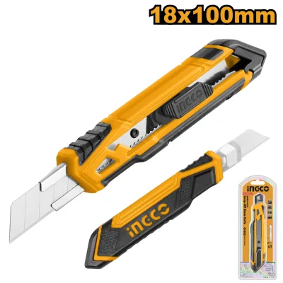 Cutter Plastic cu Maner Cauciuc INGCO HKNS16518 – Precizie si Confort pentru Utilizari Diverse