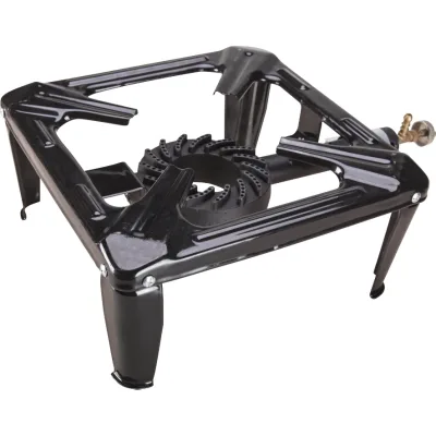Arzator Gaz Pirostrie Patrat 4 kW, robinet alama, rezistenta 30kg, Evotools 681482