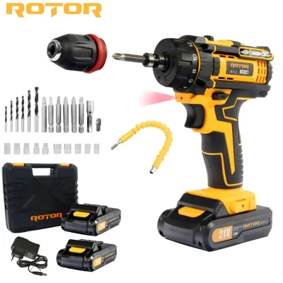 Trusa Autofiletanta cu 2 acumulatori MOTOR fara perii 21v, 1.5AH, 30nM, Rotor RCD21