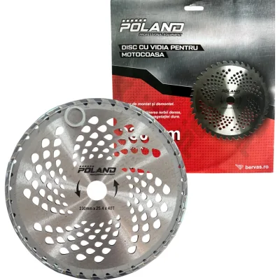 Disc Motocoasa cu Widia 230mm x 25.4 x 40T INGCO B7003