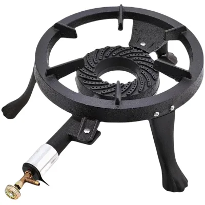 Arzator Pirostie pentru Ceaun cu gaz, 6500w, 450g/h, 335x85x350mm, din Fonta, popan-butan, gpl, EURGAS B4630