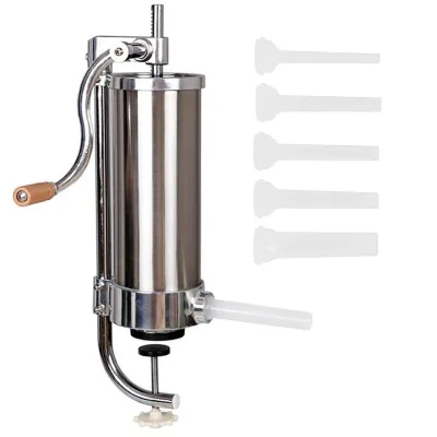 Masina carnati verticala profesionala 4kg, inox, cu 5 palnii, sistem Airstop, CAMPION CMP1164