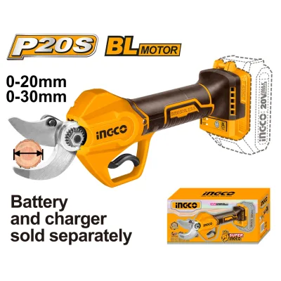 Foarfeca electrica 20V, diametru taiere 20/30mm, motor brushless, fara acumulator, INGCO CSSLI20308