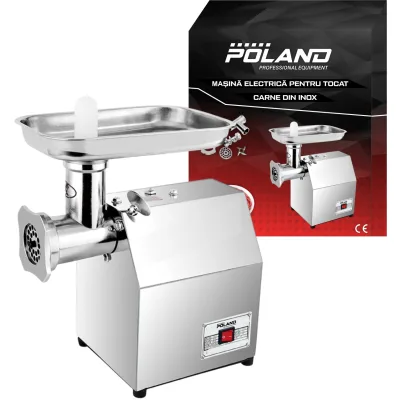 Masina electrica de macinat carne, 150kg/ora, 1500W, inox, Poland B8102