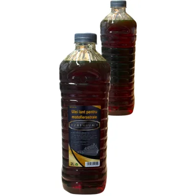 Ulei pentru Ungere Lant Motofierastrau 2L, (drujba) Formula Premium, Aderenta Ridicata, Protectie Antifrecare, Rezistent la Temperaturii Extreme, Pentru Drujbe Profesionale si Hobby