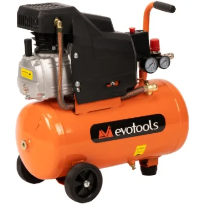 Compresor aer 1500W 50L 8 bar EvoTools CA1500 683136, debit 185 L/min, 2800 RPM, 2 cuple rapide