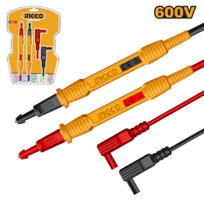 Set Cabluri Testare HTL30851 – CAT III 600V, Lungime 80 cm, Sonde 130 mm, Compatibile Multimetre si Clampmetre