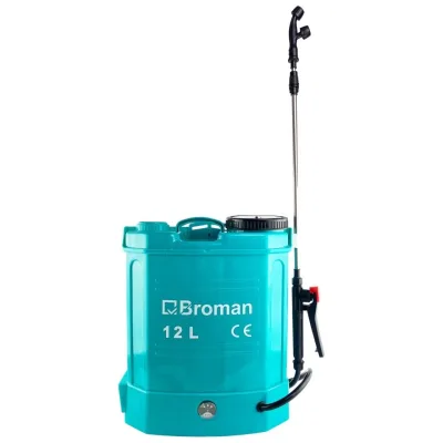 Pompa de stropit electrica 12 litri, cu acumulator 8ah, lance telescopica, 3 duze, maner si ham