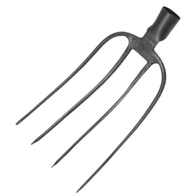 Furca Forjata Gri Carbon 8 inch, 4 dinti, Evotools 634190