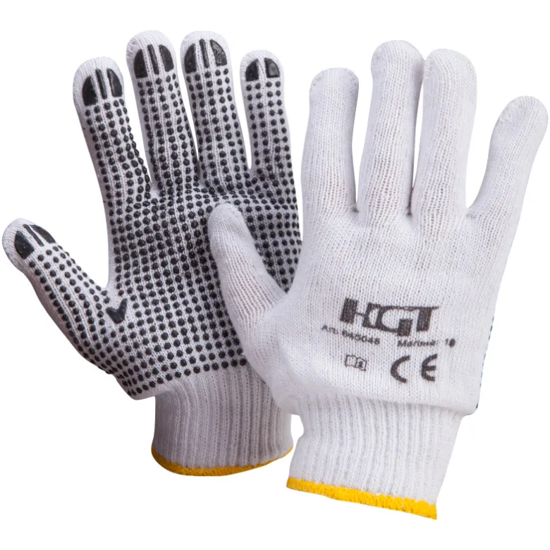 Manusi Gradina Punct Negru Tricotate / M: 10
