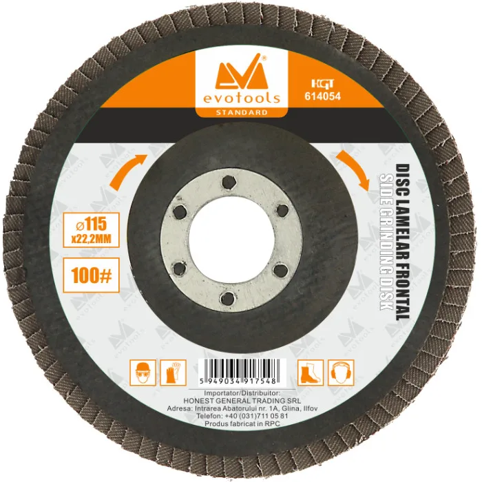 Disc Lamelar Frontal 115 mm; 100 granulatie