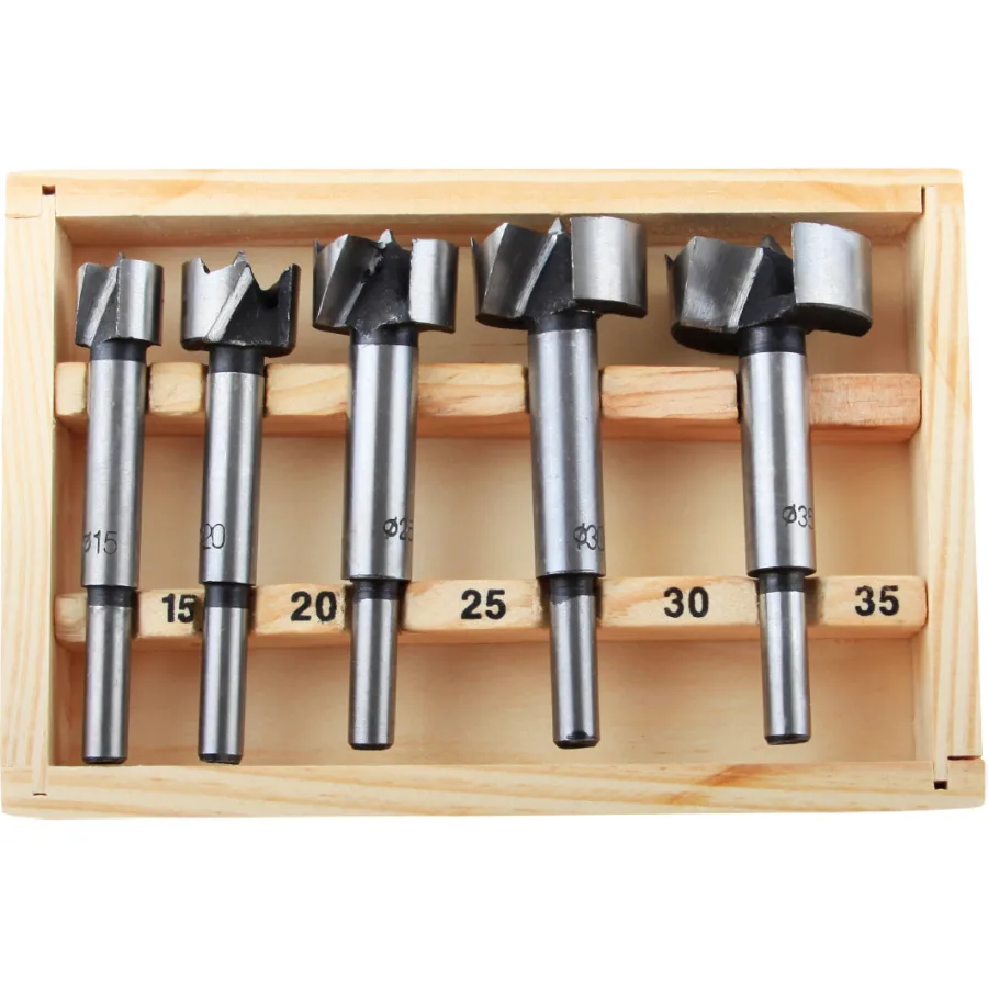 Set Freza Lemn 5 buc 15-35 mm Evotools 640034
