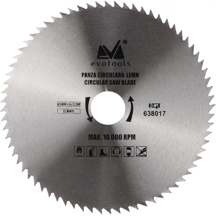 Panza Circulara Lemn 125 mm; 60 dinti Evotools 638016