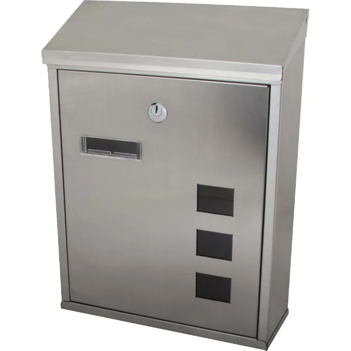 Cutie Postala Inox Cu Capac 260x335x90 mm , 2 chei, Evotools 674760