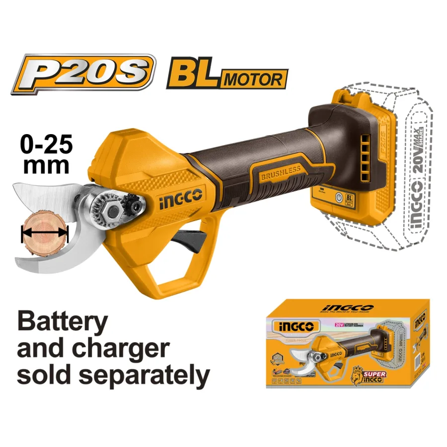 Foarfeca electrica pentru gradina 20V fara acumulator Ingco CSSLI20258