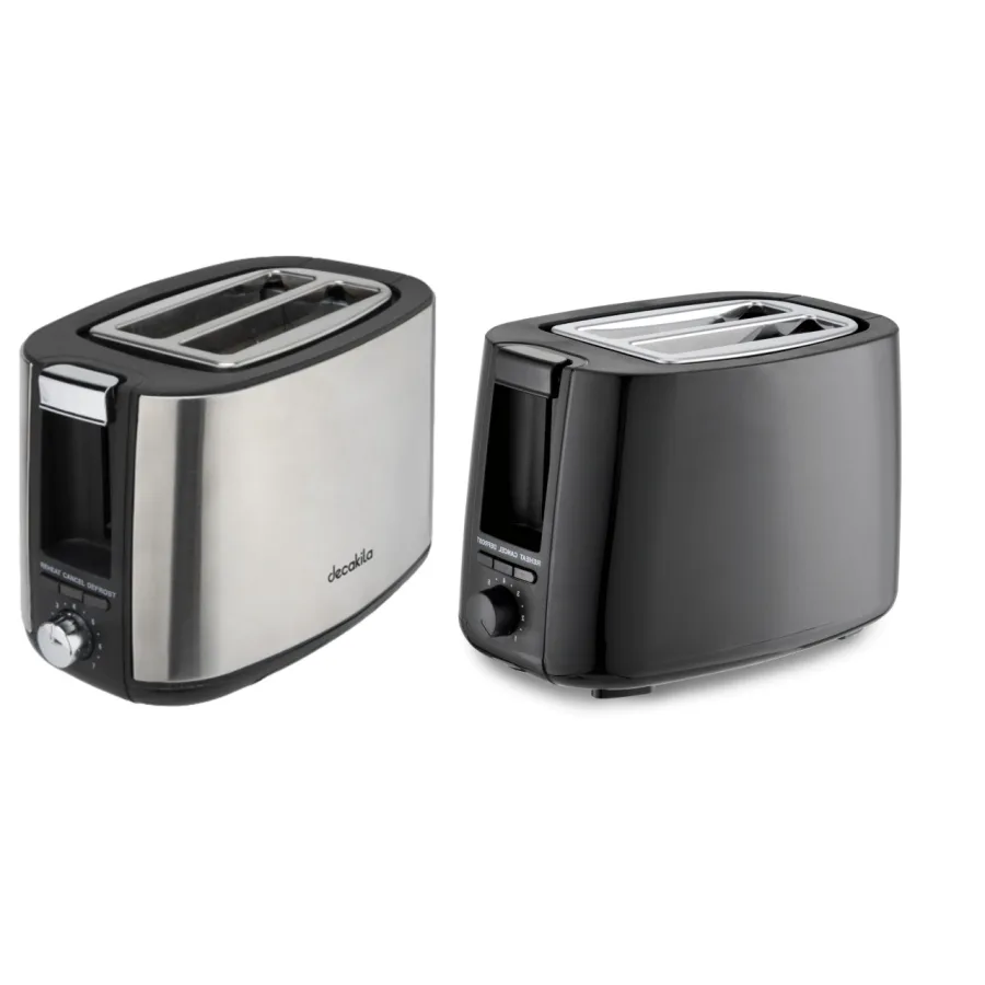 Prajitor Paine 750W 2 Felii Negru Decakila KETS008B