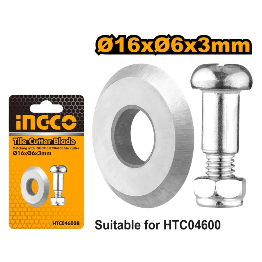 Rola de Rezerva pentru Aparat Taiat Gresie 600mm INGCO HTC04600 – Carbura de Tungsten, Ø16mm