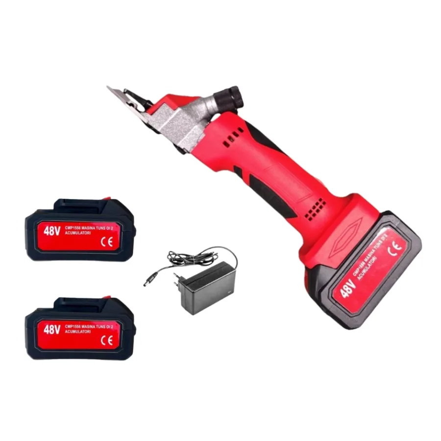 Masina de tuns oi cu 2 acumulatori 6AH, 48V Power SHEEP, accesorii incluse, cutie de transport si depozitare Campion CMP1556