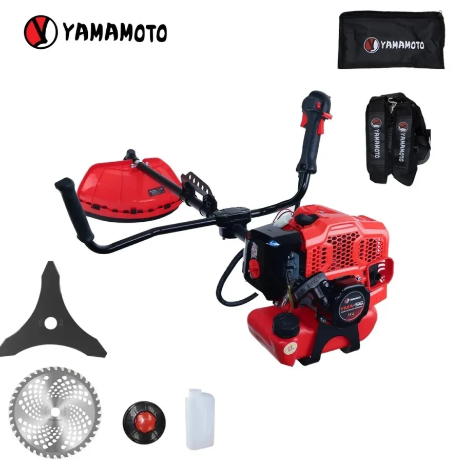 Motocoasa benzina , 5.8cp, 43cmc, 10000rpm, 2 timpi, 6 accesorii, YAMAMOTO YMA.56