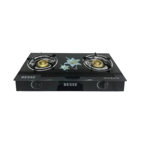 Aragaz Plita pe Gaz cu 2 Ochi, Sticla Termorezistenta, Design Compact, Campion CMP1654 - CMP1654