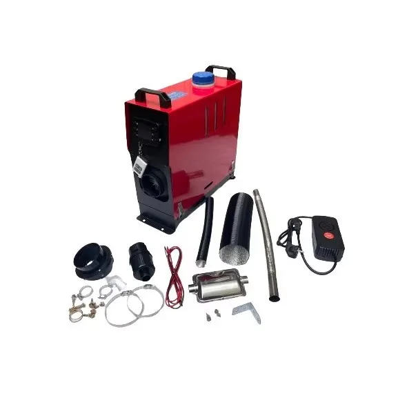 Aeroterma pe motorina 8kW, rezervor 5L, sirocou 220V/12V/24V, cu evacuare, telecomanda, afisaj digital, Campion CMP1455