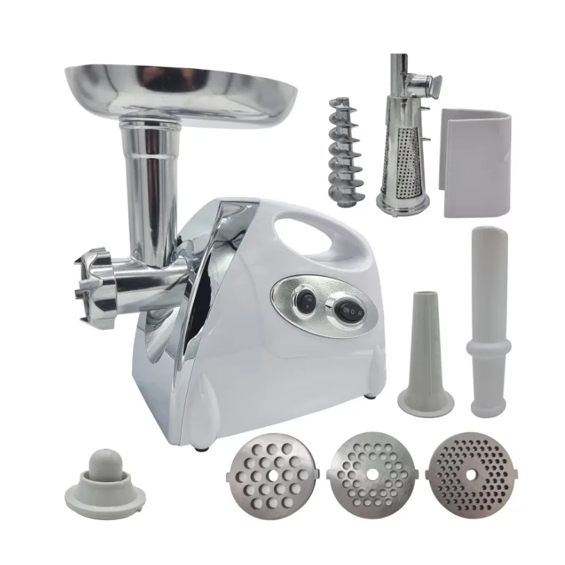 Masina de tocat carne electrica 3000W *4 in 1* cu adaptor rosii, carnati, chitele; 3 site inox, PROFESSIONAL CAMPION CMP0802