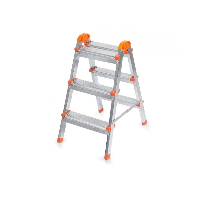 Scara pliabila din otel 3+3 trepte, 64cm inaltime, 120kg, 3.8kg R3.3S