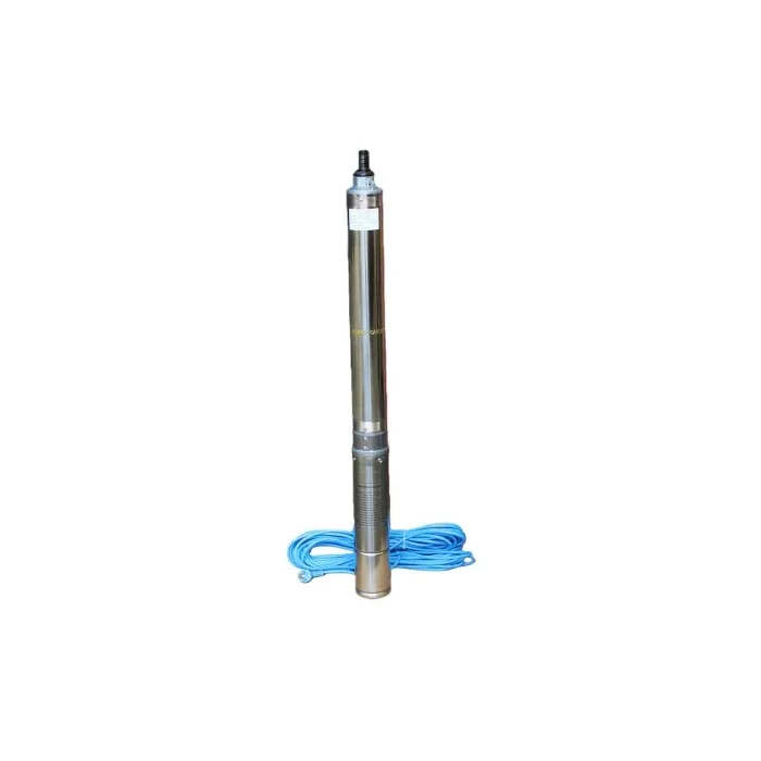 Pompa Submersibila de Mare Adancime Multietajata Campion Aqua Tech 4SDM3/20 CMP1779, 20 Turbine, 1.5 kW, Debit 12 m³/h (12.000 l/h), Inaltime Refulare 250 m, Diametru 4" / 100 mm, Cablu 30 m, Carcasa Inox, Bobinaj Cupru
