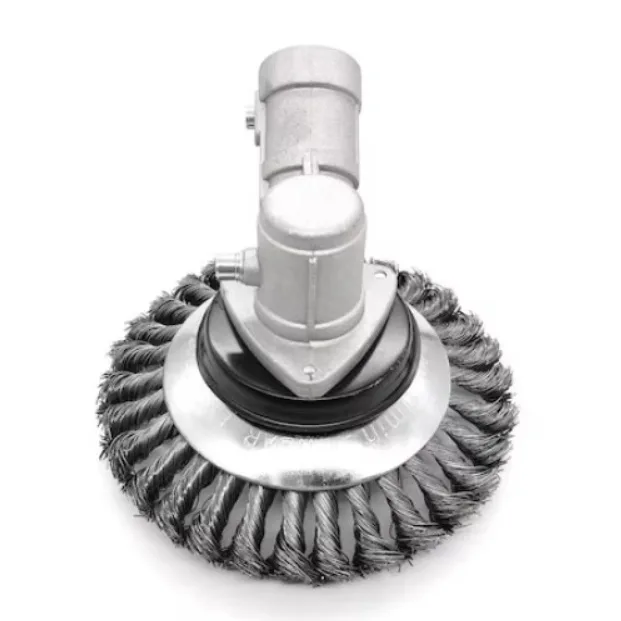 Disc perie din sarma de otel pentru motocoasa de umar Campion Altai CMP0625, diametru 150 mm / 6 inch, pentru curatarea buruienilor si pavajelor